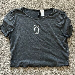 Divided Dark Gray T-Shirt with Logo